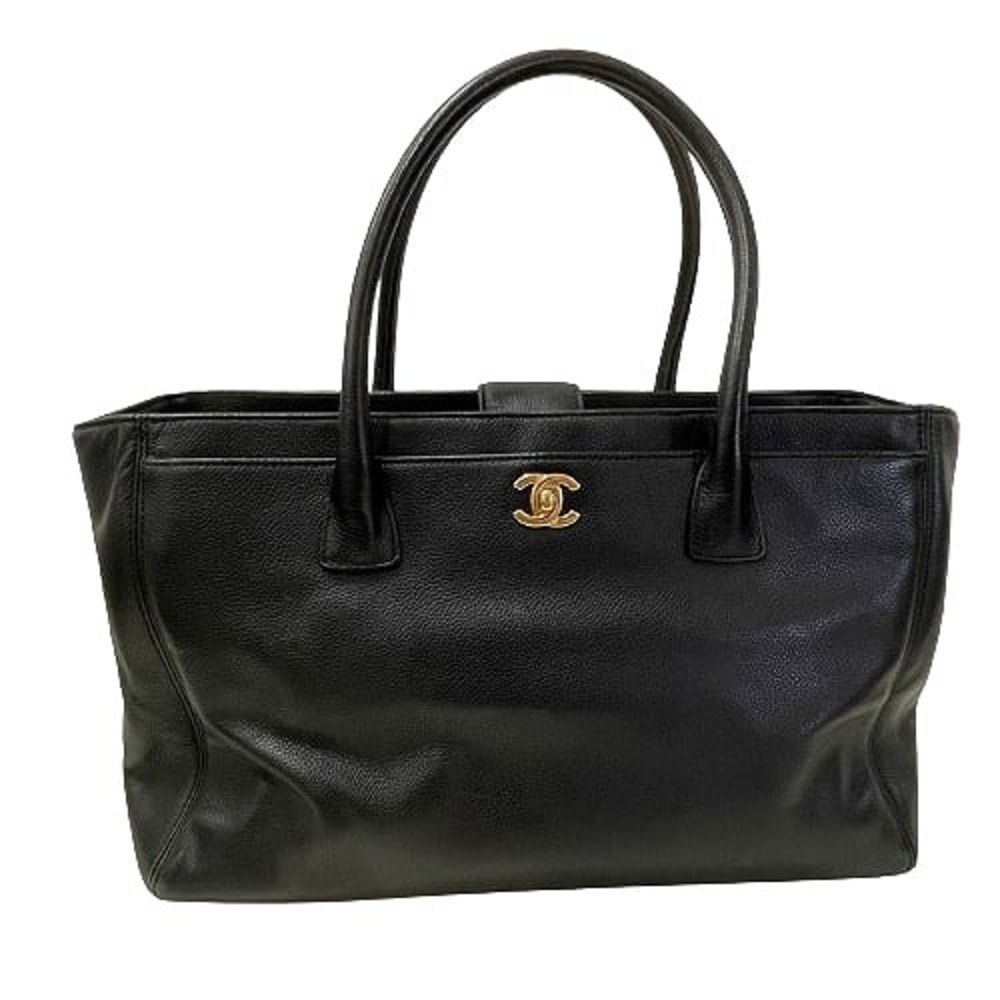 Chanel Executive Tote Bag Black Caviar Skin